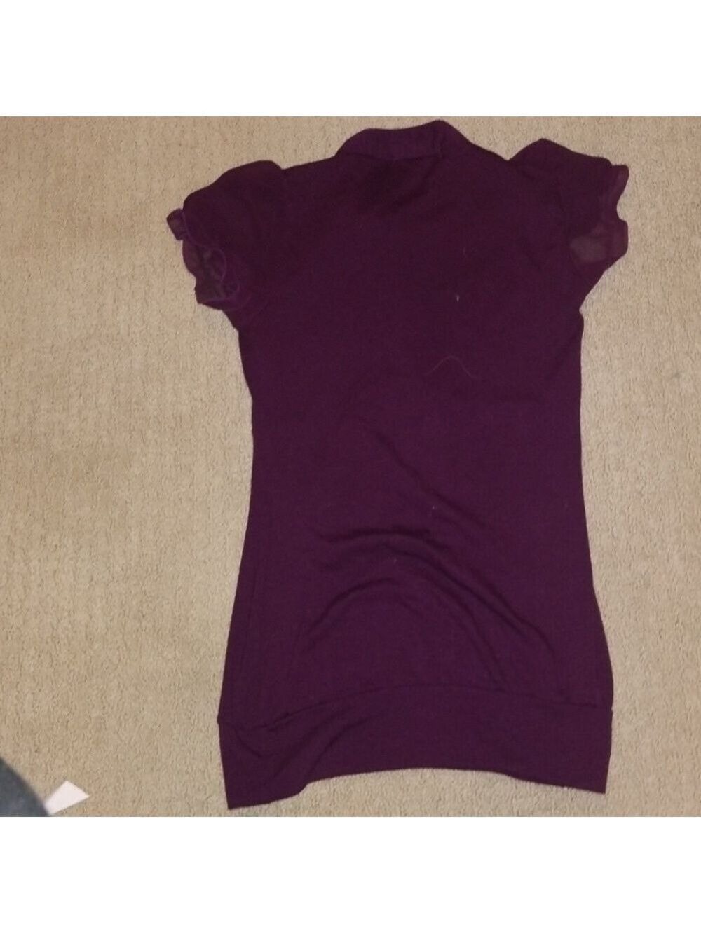 Purple Ruffle Top - Picture 3 of 3